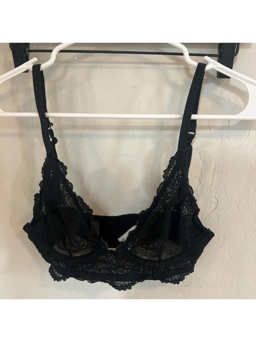 Free People Women's Black lace Bra